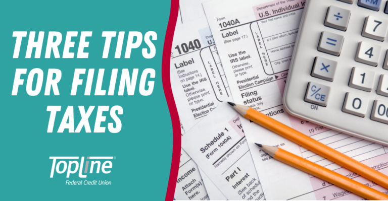 Three Tips for Filing Taxes